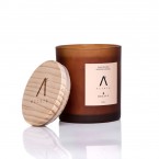 Candle in a amber colored glass container "Shadow" 250 gr
