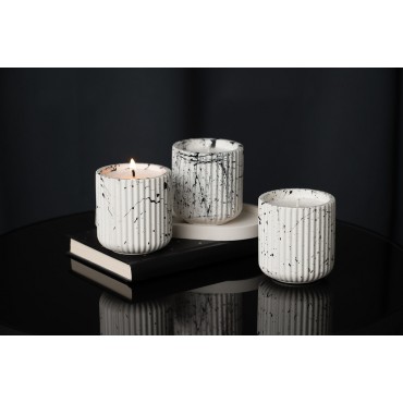 Ceramic plaster dotted candle "Emotion" Ceramic plaster dotted candle "Emotion"