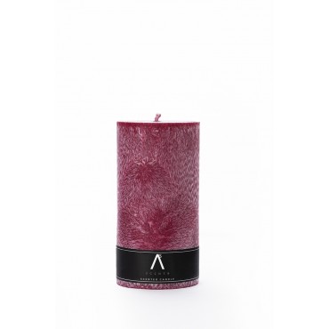 Parfumed palm wax candle "Cherry dust" Red color