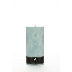 Parfumed palm wax candle "Cherry dust" Turquoise color