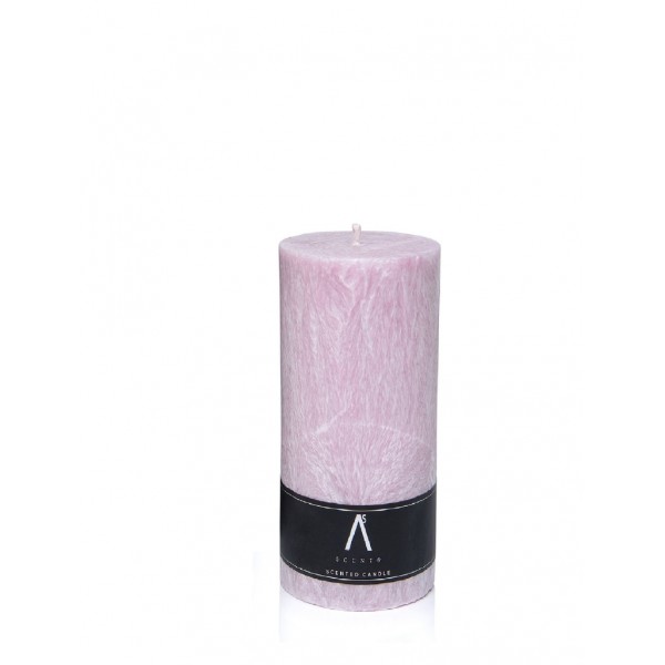 Parfumed palm wax candle "Dak Vanilla" Ash rose color