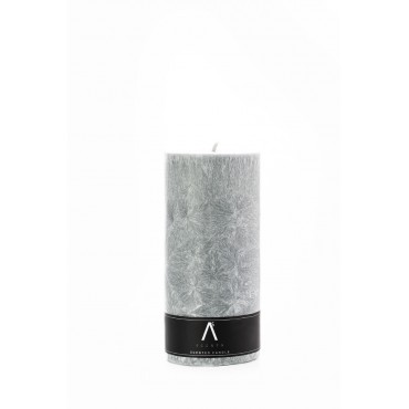 Parfumed palm wax candle "Emotion" Light gray color
