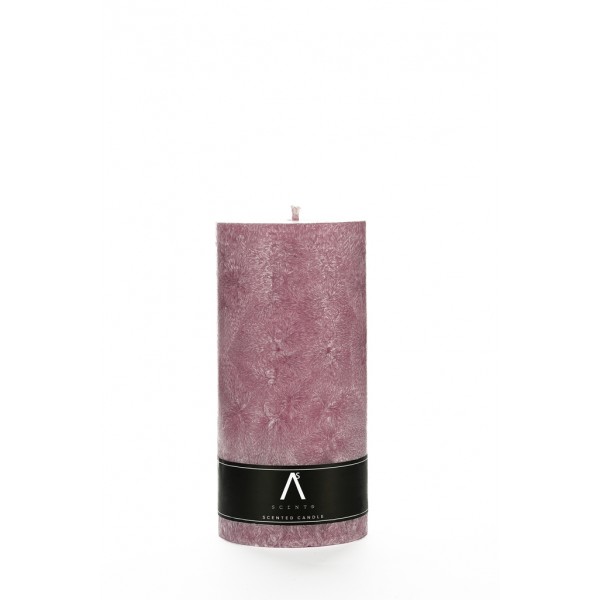 Parfumed palm wax candle "Endless dream" Pink color