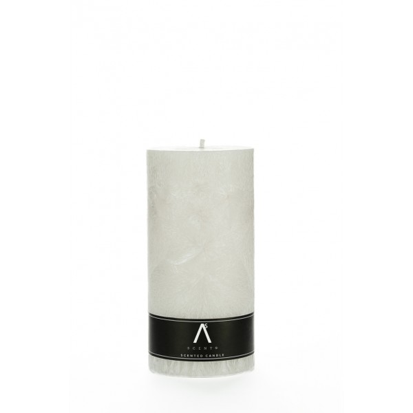 Parfumed palm wax candle "Endless dream" White color