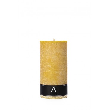 Parfumed palm wax candle "Endless dream" Yellow color