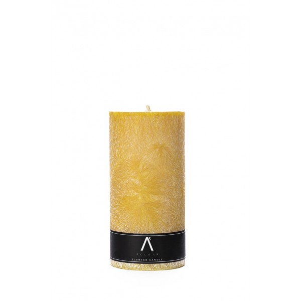 Parfumed palm wax candle "Endless dream" Yellow color