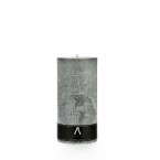 Parfumed palm wax candle "Miracle" Gray-black color