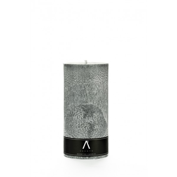 Parfumed palm wax candle "Miracle" Gray-black color
