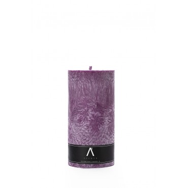 Parfumed palm wax candle "Shadow" Lilac color